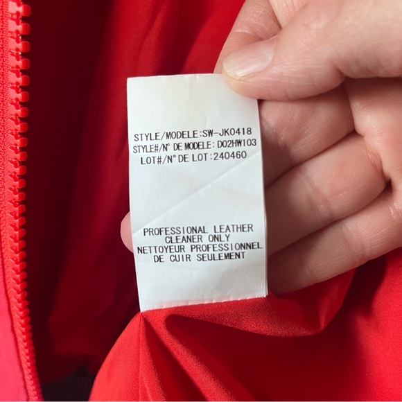 Helmut Lang Lamb Leather 3/4 Sleeve Full Zip Collarless Bomber Jacket Medium - Picture 10 of 14